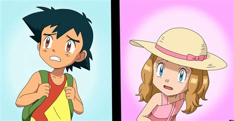 Pokemon Ash And Serena As Kids