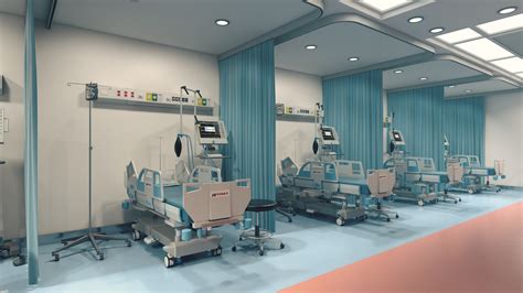 3D Hospital Ward - TurboSquid 1168550