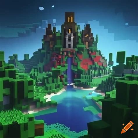 Minecraft world screenshot