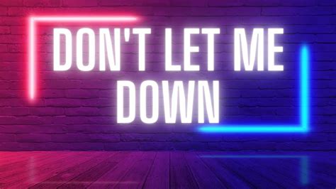 Don't Let Me Down - The Chainsmokers ft. Daya (Official Video Lyric ...