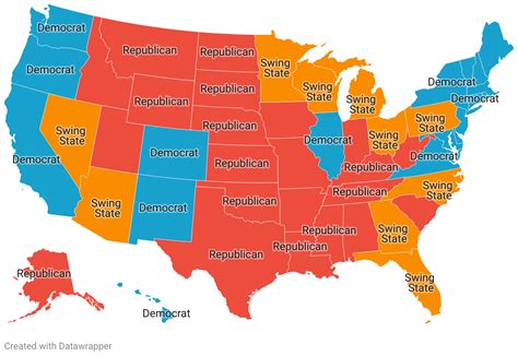 Red and Blue States 2024