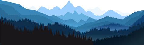 Mountain Svg Clipart Forest Svg Mountain Svg Mountain And Etsy In | My ...