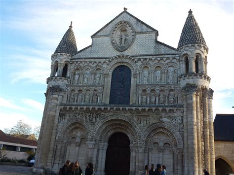 Poitiers, Poitou, France the Roman Cathedral in the downtown ...