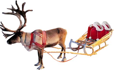 Santa Sleigh PNG Transparent Images