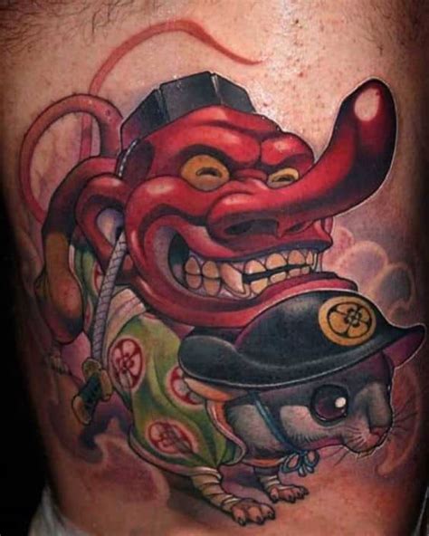 Tengu Mask Tattoos: Origins, Meanings & Tattoo Designs