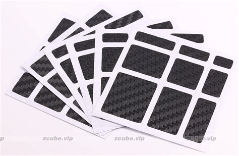 z puzzle Carbon Fiber Stickers for 333 Mirror cube [ZiiCube.com]