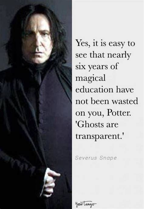 15 Of The Best Snape Quotes From 'Harry Potter' | Harry potter quotes, Harry potter severus ...