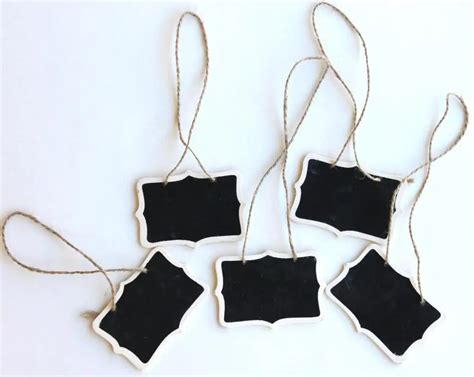 5 Mini Chalkboard Tags Chalk Labels, Basket Labels wedding Chalkboard ...