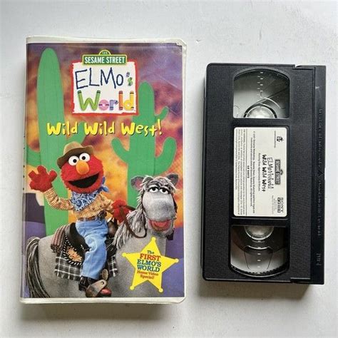 Sesame Street Elmo’s World Wild Wild West! VHS Video Tape 2001 ABC 123 ...