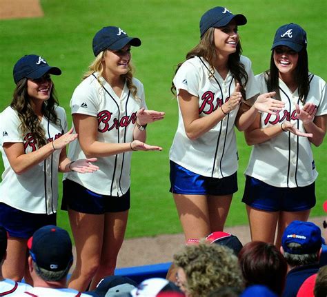 Pro Cheerleader Heaven: Atlanta Braves Ball Girls are Excited for the ...