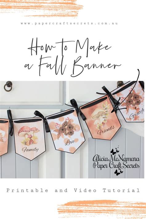 DIY Fall Banner ~ Easy to Make! - Paper Craft Secrets