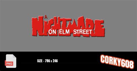 A Nightmare on Elm Street (1984) logo 1 by corky608 on DeviantArt