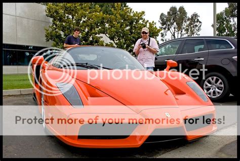 Orange Ferrari Enzo @ Cars and Coffee | Supra Forums