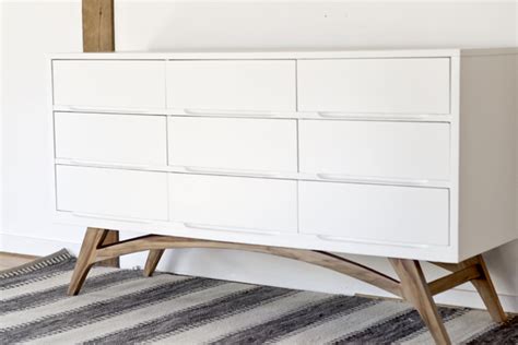 sarah m. dorsey designs: Adding Legs to a Mid Century Modern Dresser ...