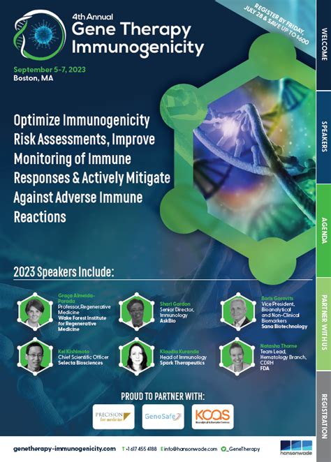 4th Gene Therapy Immunogenicity Summit | Full Event Guide