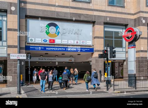 Hammersmith tube station in Talgarth Road is on the Circle and ...