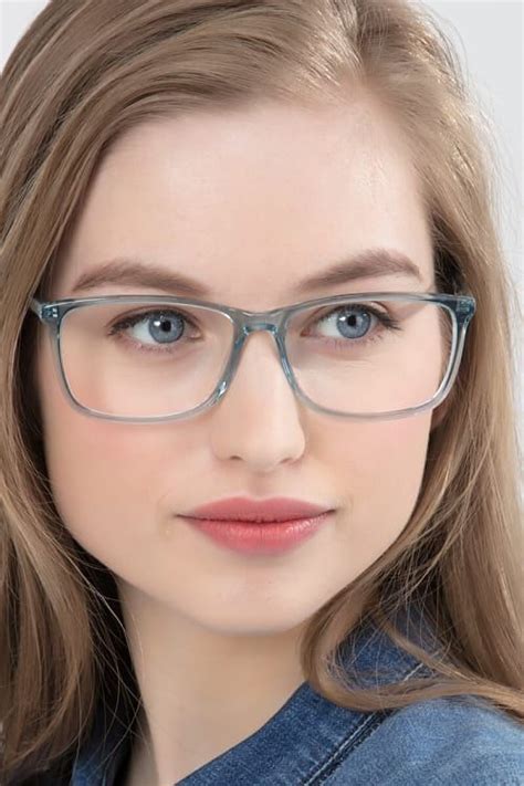 Constellation - Frosty Clear-Blue Eyeglasses | EyeBuyDirect | Glasses frames trendy, Eyeglasses ...