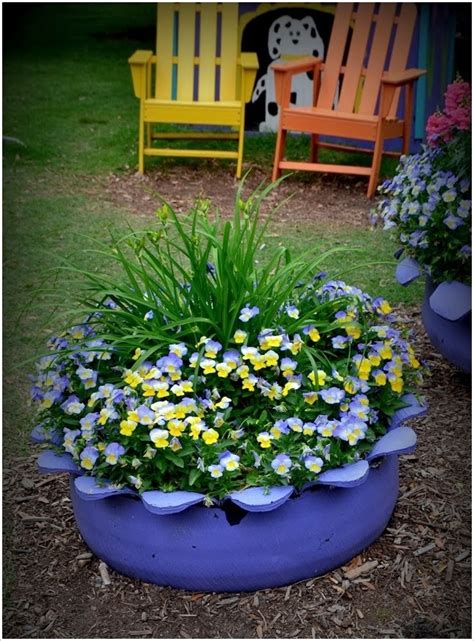 Old Tire Flower Bed | Fantastic Materials