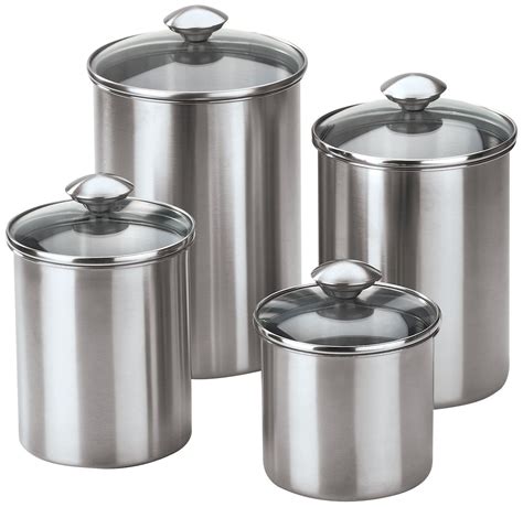 Beautiful Stainless Steel Kitchen Ideas For You | Kitchen canister sets, Kitchen canisters ...