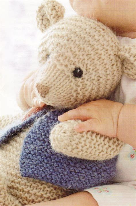 Easy To Knit Bear Pattern, Digital PDF Download | Knitting bear, Teddy ...