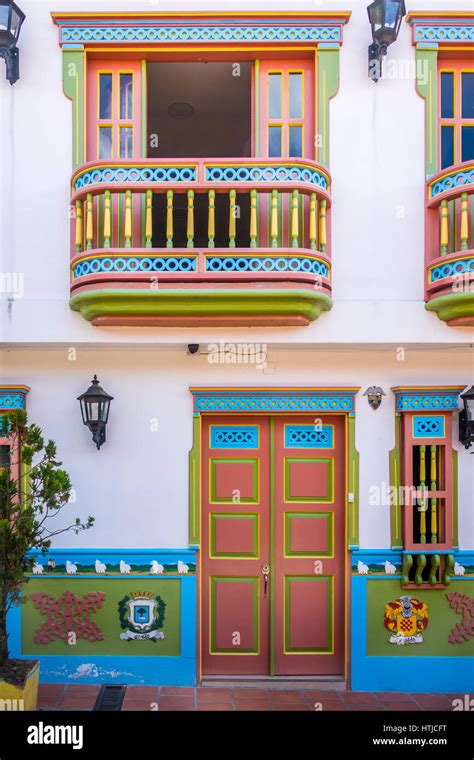 Colorful House - Guatape, Colombia Stock Photo - Alamy