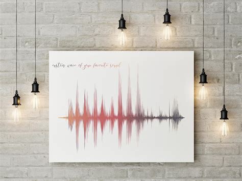 Custom Sound Wave Art Personalised Gift Printable Sound | Etsy