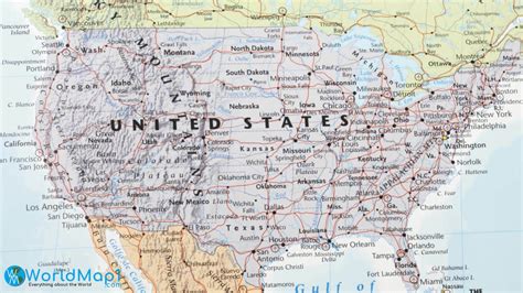 Map Of The Us Highways With Cities And States - Map of world