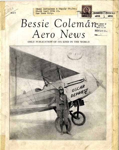 Bessie Coleman - First African American Aviatrix Confronted Segregation in the Sky - The ...