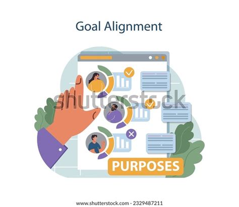 25 Alignment Individual Goals Images, Stock Photos, 3D objects ...