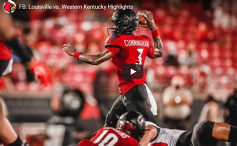 HIGHLIGHTS: Louisville 35, Western Kentucky 21 – The Crunch Zone