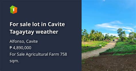 For sale lot in Cavite Tagaytay weather [Lot 🚜] (August 2024) in ...