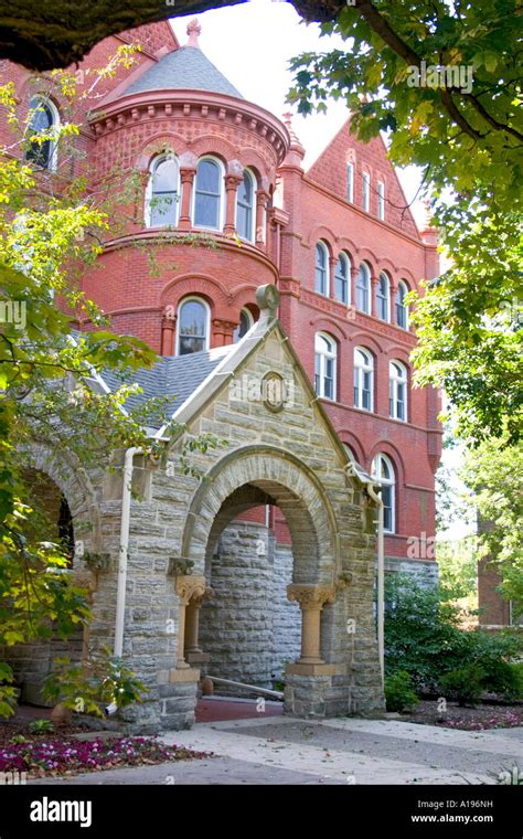 Old Main administration building on Macalester College campus. St Paul ...