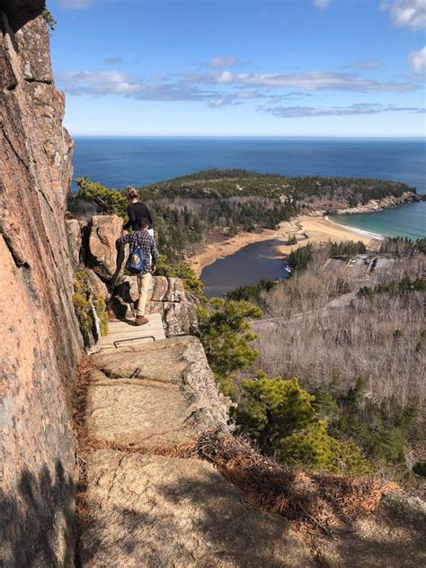 Hiking Beehive Trail at Acadia National Park #hiking #camping #outdoors #nature #travel # ...