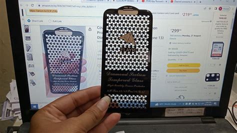 iphone 13 dimond tempered glass only 299/- with purchase link - YouTube