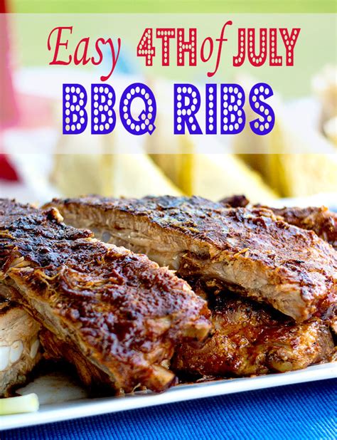 Easy 4th of July BBQ Ribs~Recipe