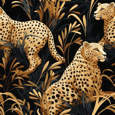 Premium Photo | Cheetah spots seamless pattern