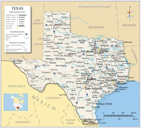 Printable Map Of Texas Usa - Printable US Maps