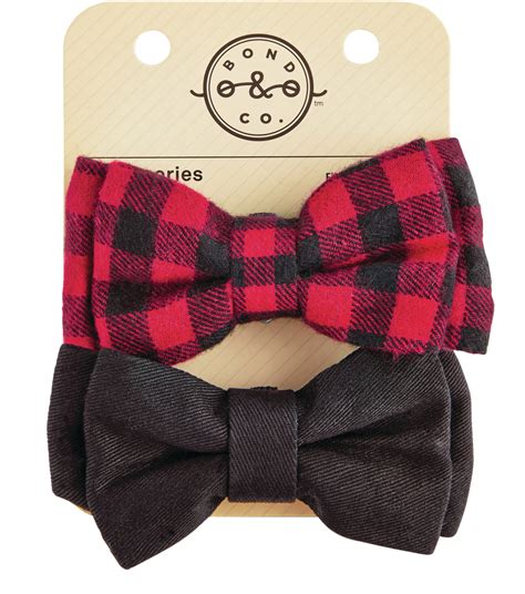 Petco Buffalo Check Plaid Dog/Pet Bowtie/Collar , 2-pk | Canadian Tire