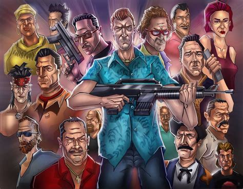 All Gta Main Characters Together