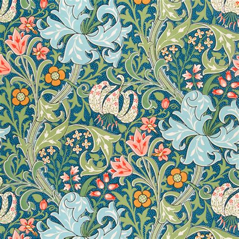 William Morris Golden Lily | Victorian Tile | Arts and Crafts Tiles from Textiles