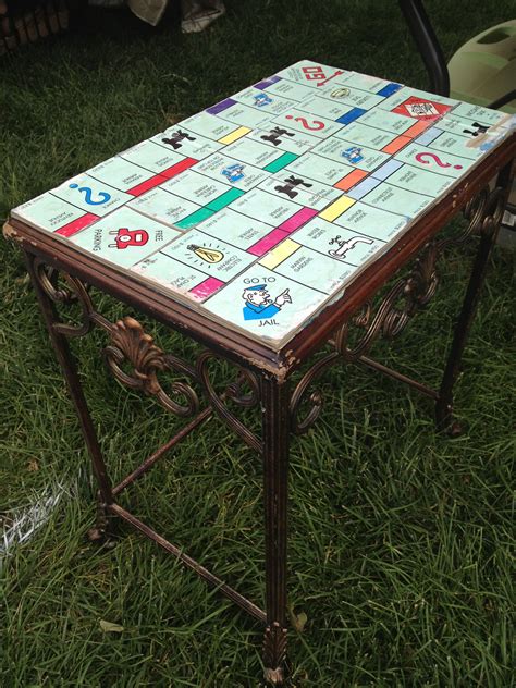 Upcycled Monopoly Coffee Table
