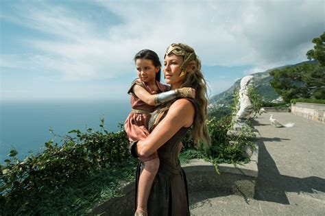 Amazon Queen Hippolyta and young princess Diana , from "Wonder Woman ...