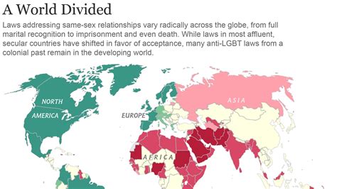 Map Shows Where Being LGBT Can Be Punishable by Law