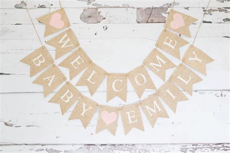 Baby Shower Decor Welcome Baby Banner Baby Shower Decor - Etsy