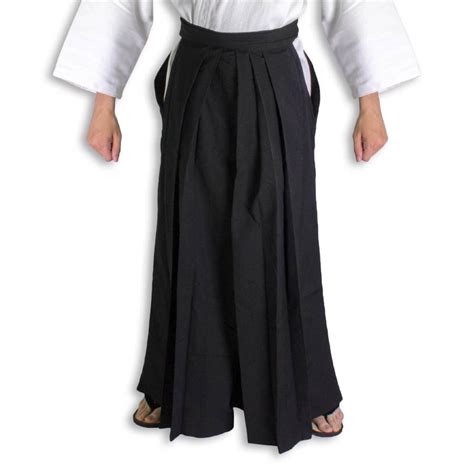 Black Hakama - Kendo Pants - Traditional Aikido Hakama | KarateMart.com