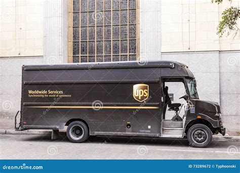 UPS Delivery Truck in the United States Editorial Photography - Image ...