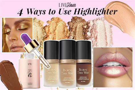 4 Ways to Use Makeup Highlighter! - LiveGlam