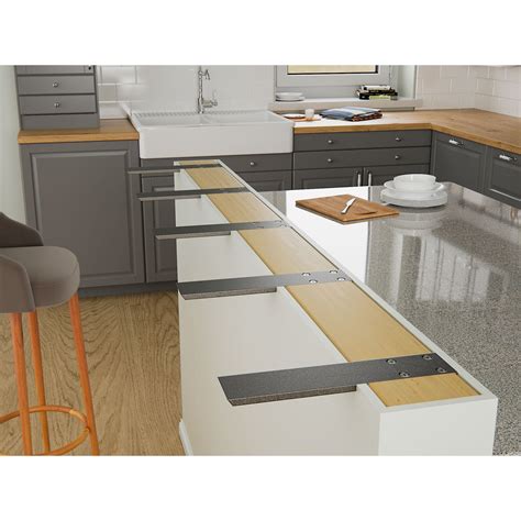 Hidden Granite Countertop Flat Bracket | Granite Countertop Support - IronSupports