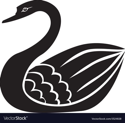 Swan Royalty Free Vector Image - VectorStock