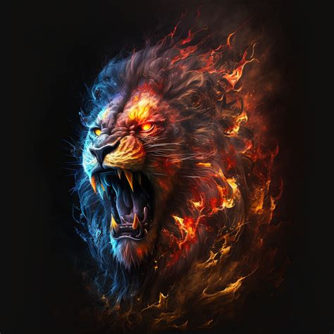 Share 53+ angry fire lion wallpaper best - in.cdgdbentre